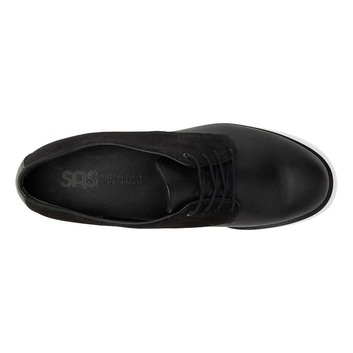 S A S Damen Annex Schwarz Kaviar Wildleder