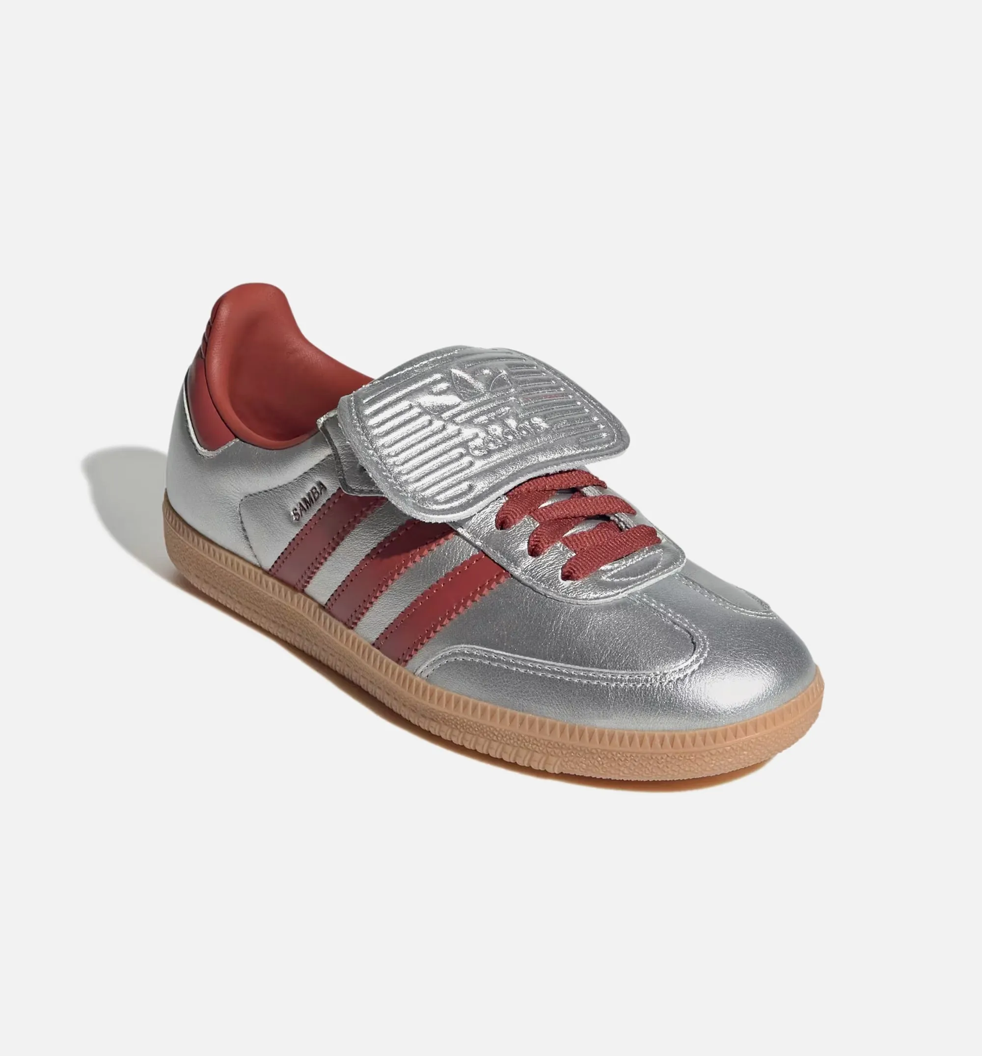 Samba LT Herren Lifestyle-Schuh - Silber Metallic/Vintage Rubin/Gummi