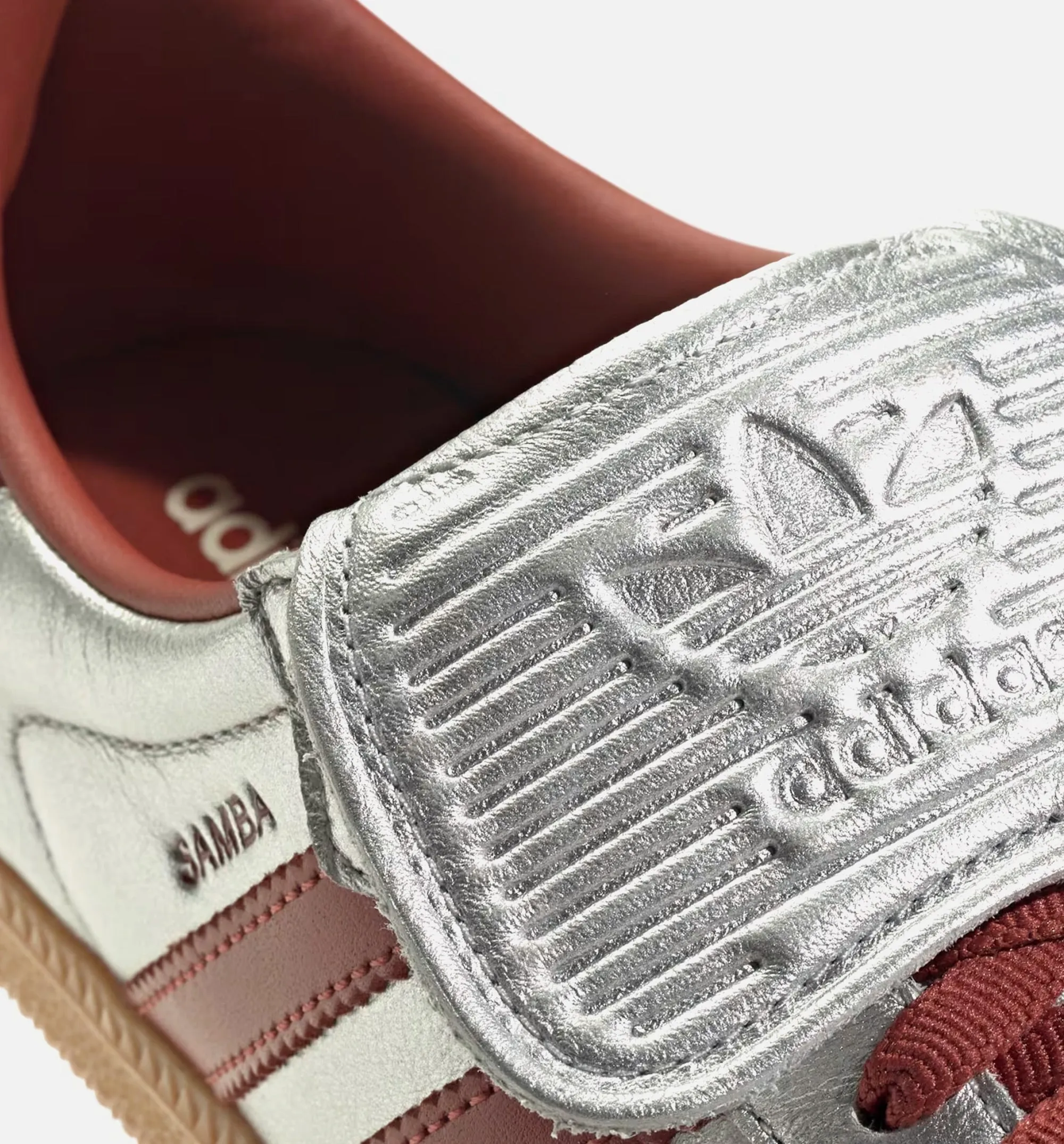 Samba LT Herren Lifestyle-Schuh - Silber Metallic/Vintage Rubin/Gummi
