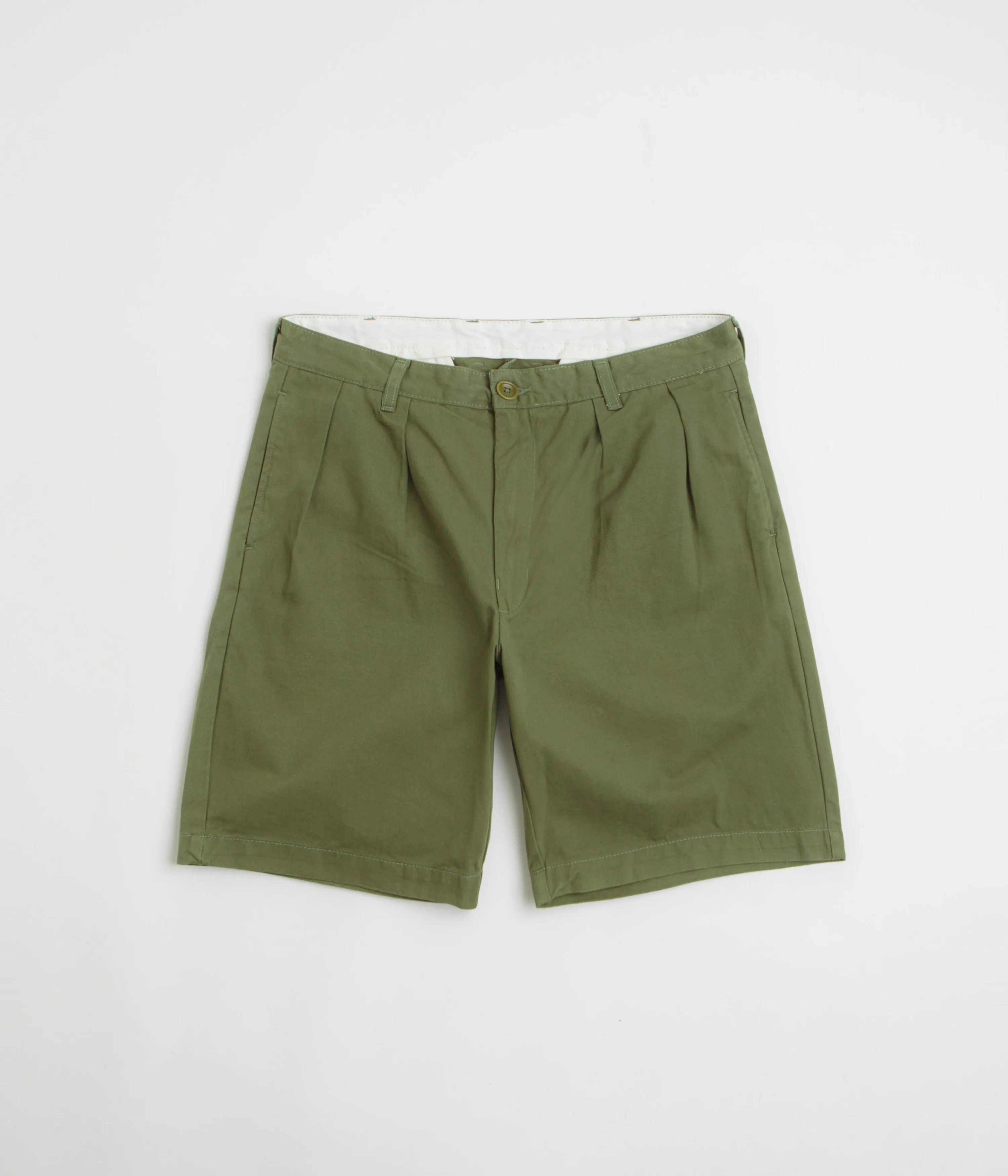 Service Works Drill Part Timer Shorts - Oliv Service Works Kleidung