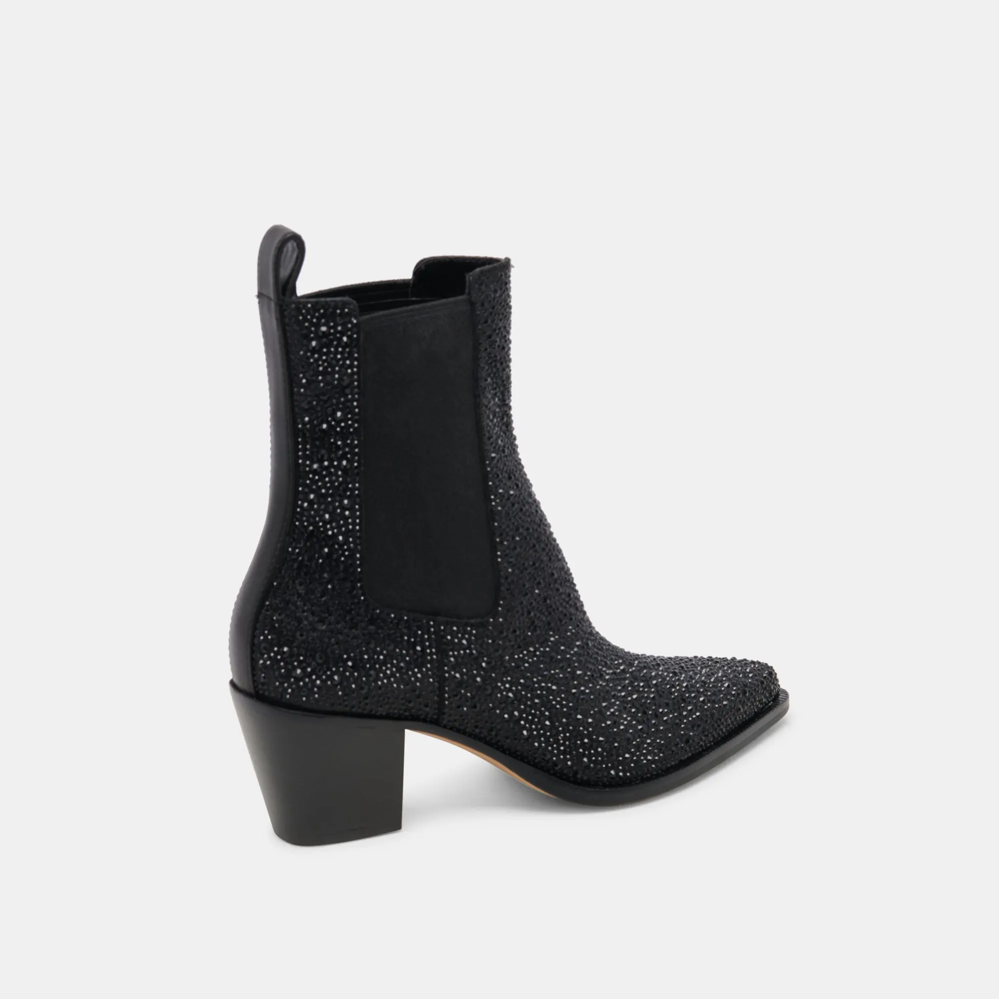 SHADIE CRYSTAL BOOTIES SCHWARZ METALLIC CRYSTAL