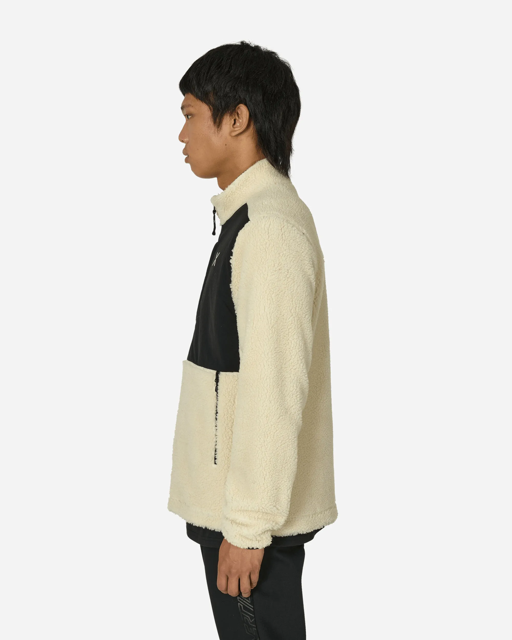 Sherpa Ripstop Jacke Creme Weiß