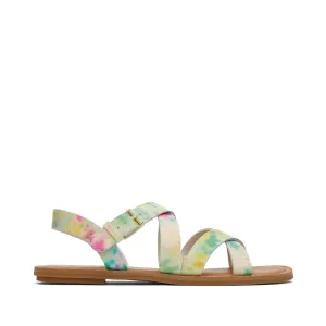 Sizilien Tie-Dye Leder Sandale