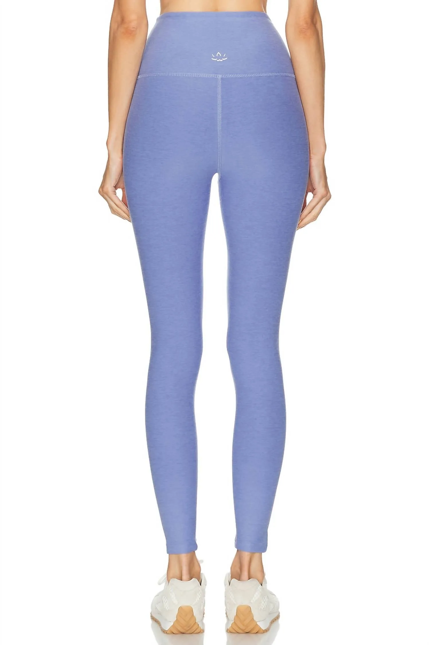Spacedye Im Midi-HW-Legging Gefangen In Periwinkle Cloud Heather
