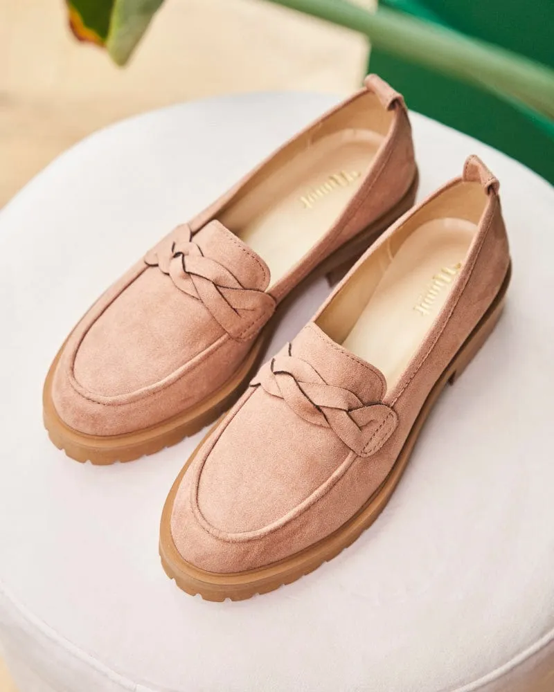 Spell Vegan Wildleder Loafers | Blütenblatt
