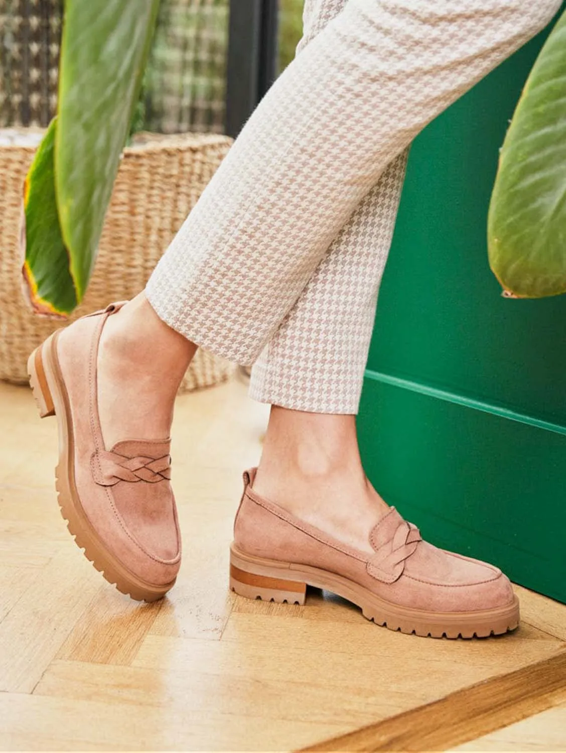 Spell Vegan Wildleder Loafers | Blütenblatt