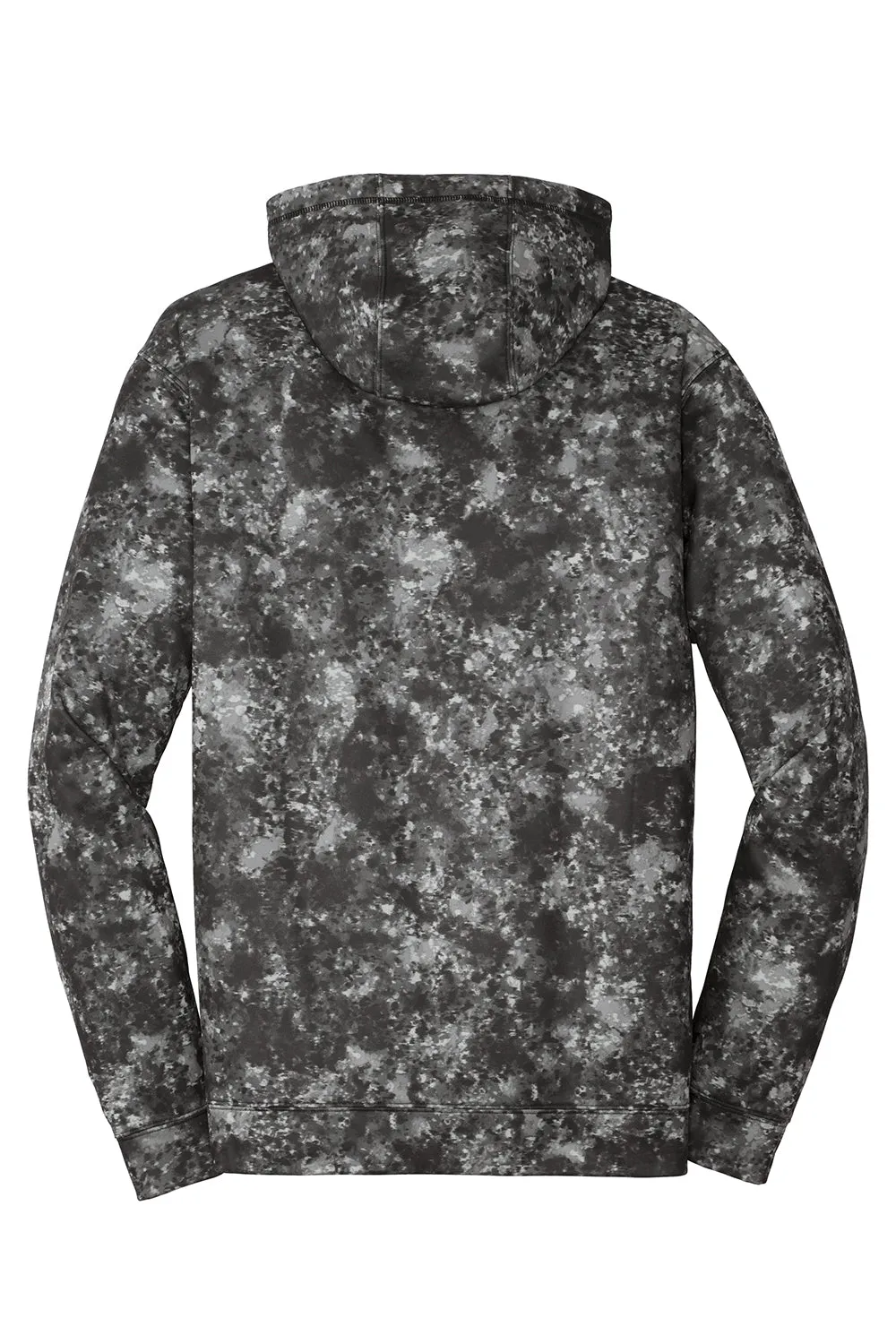 Sport-Tek Herren Sport-Wick Mineral Freeze Feuchtigkeitstransportierende Fleece Kapuzenpullover Hoodie mit Beuteltasche - Schwarz