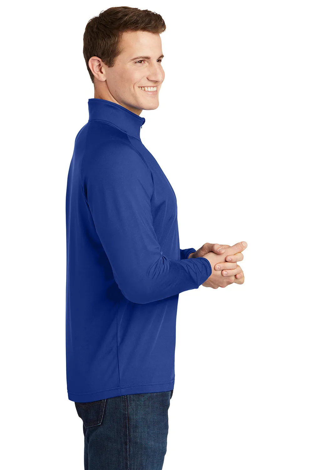 Sport-Tek Herren Sport-Wick Feuchtigkeitstransport 1/4-Zip Sweatshirt - Echt Königsblau