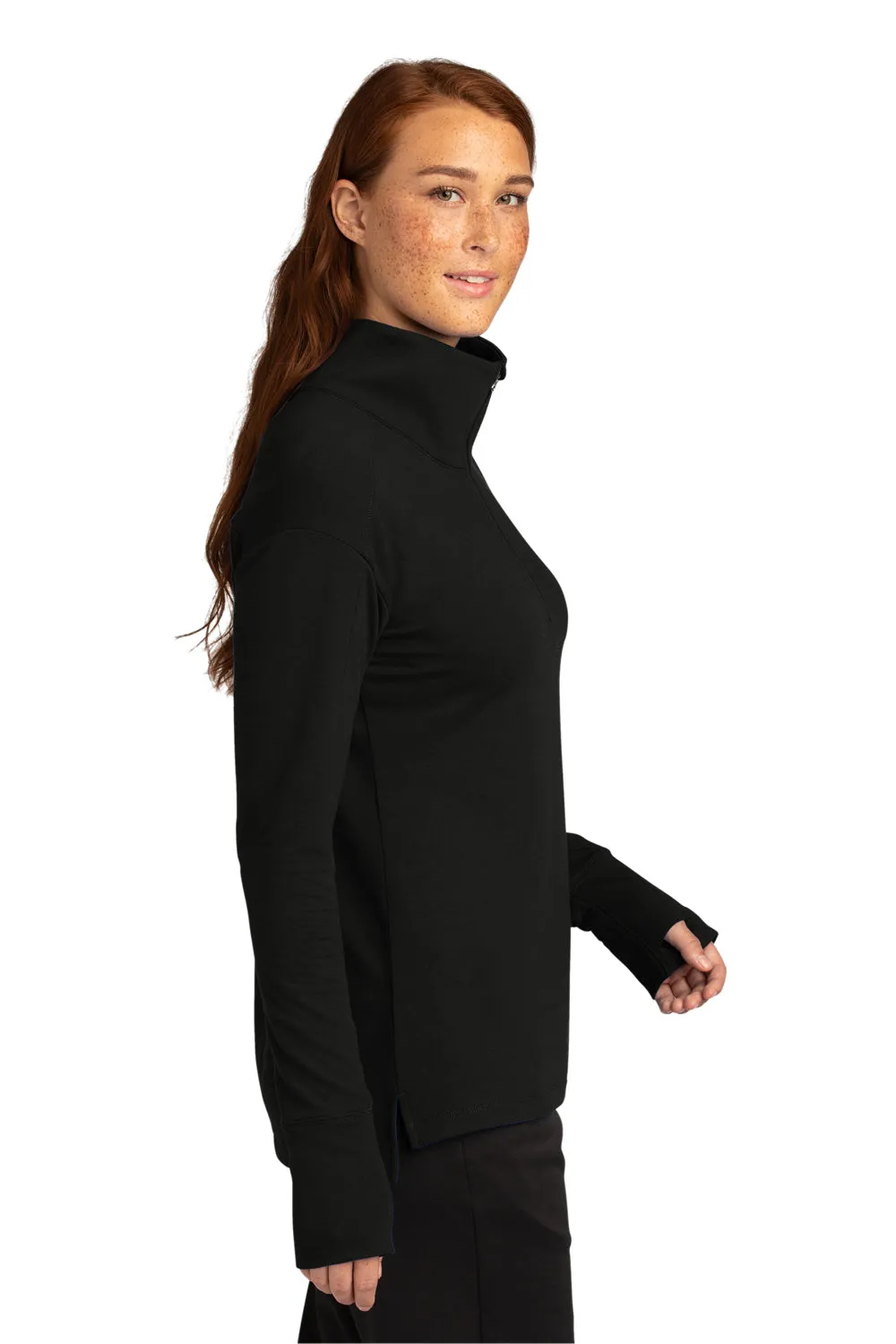 Sport-Tek Damen Flex Fleece Feuchtigkeitstransportierendes 1/4-Zip Sweatshirt - Schwarz