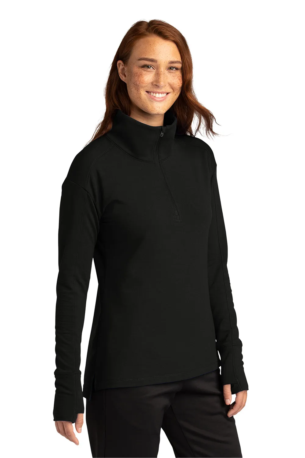 Sport-Tek Damen Flex Fleece Feuchtigkeitstransportierendes 1/4-Zip Sweatshirt - Schwarz
