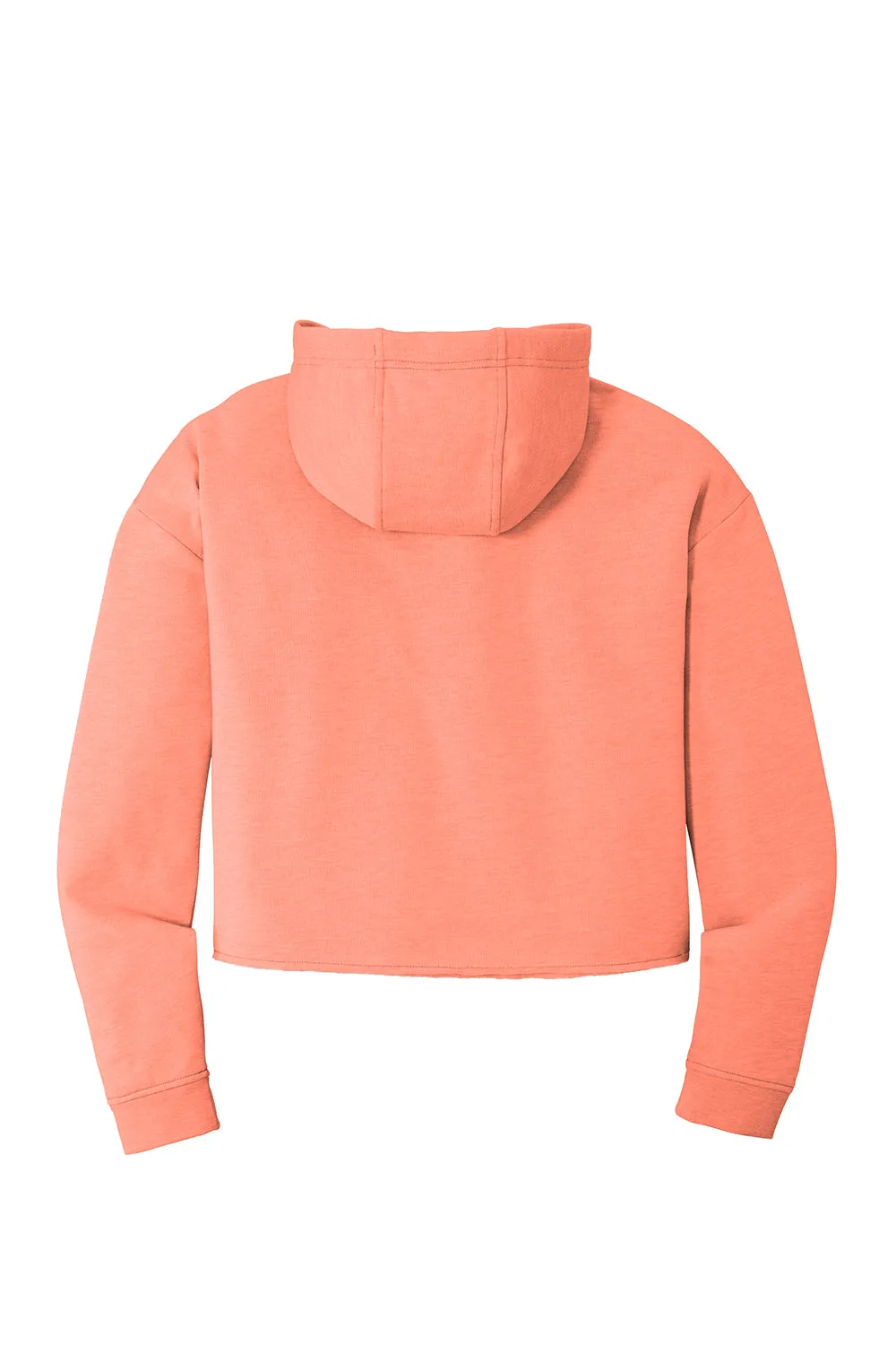Sport-Tek Damen Feuchtigkeitstransportierender Fleece Crop Kapuzenpullover Hoodie - Heather Soft Coral - Ausverkauf