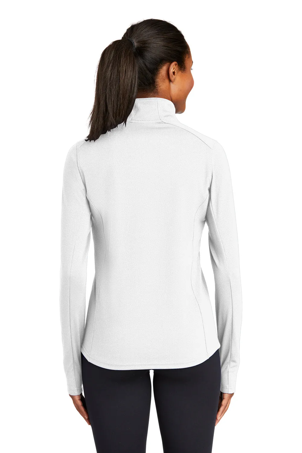 Sport-Tek Damen Sport-Wick Feuchtigkeitstransportierendes 1/4-Zip Sweatshirt - Weiß - Ausverkauf
