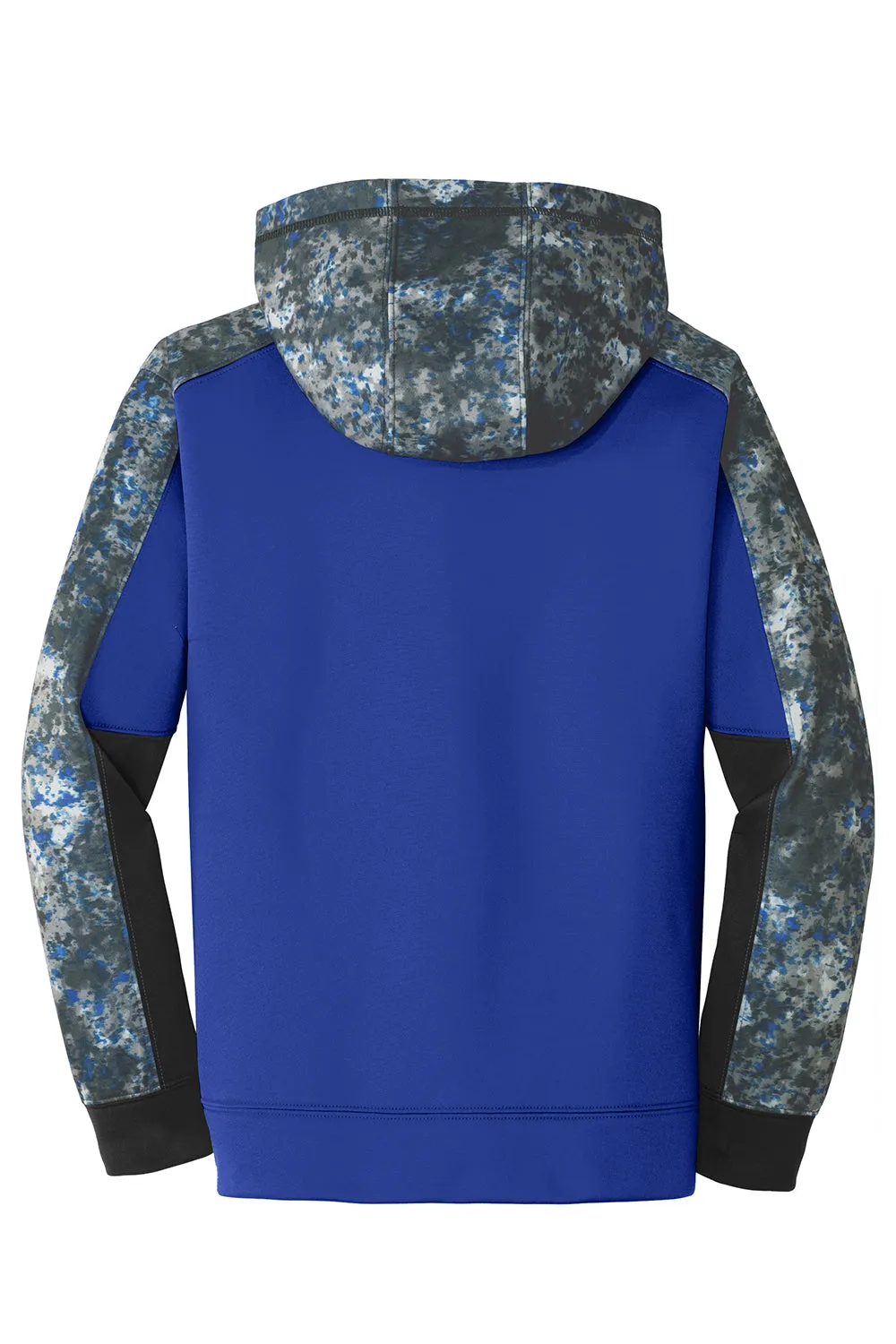 Sport-Tek Jugend Sport-Wick Mineral Freeze Feuchtigkeitstransportierende Fleece Kapuzenpullover Hoodie mit Beuteltasche - Echt Königsblau