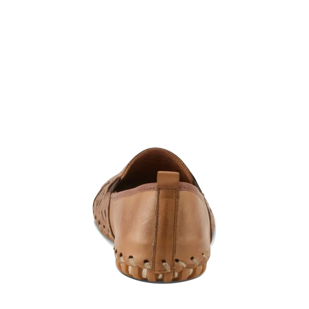 Spring Step Damen Kapri Schlupfschuh Flach in Braun