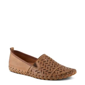 Spring Step Damen Kapri Schlupfschuh Flach in Braun