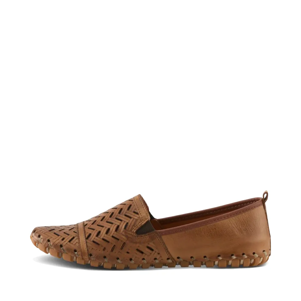 Spring Step Damen Kapri Schlupfschuh Flach in Braun
