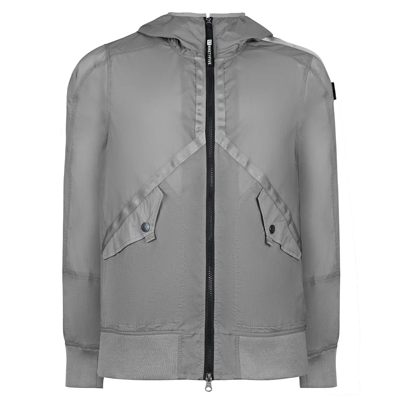 ST95 Helio Kapuzen-Blouson Hellgrau