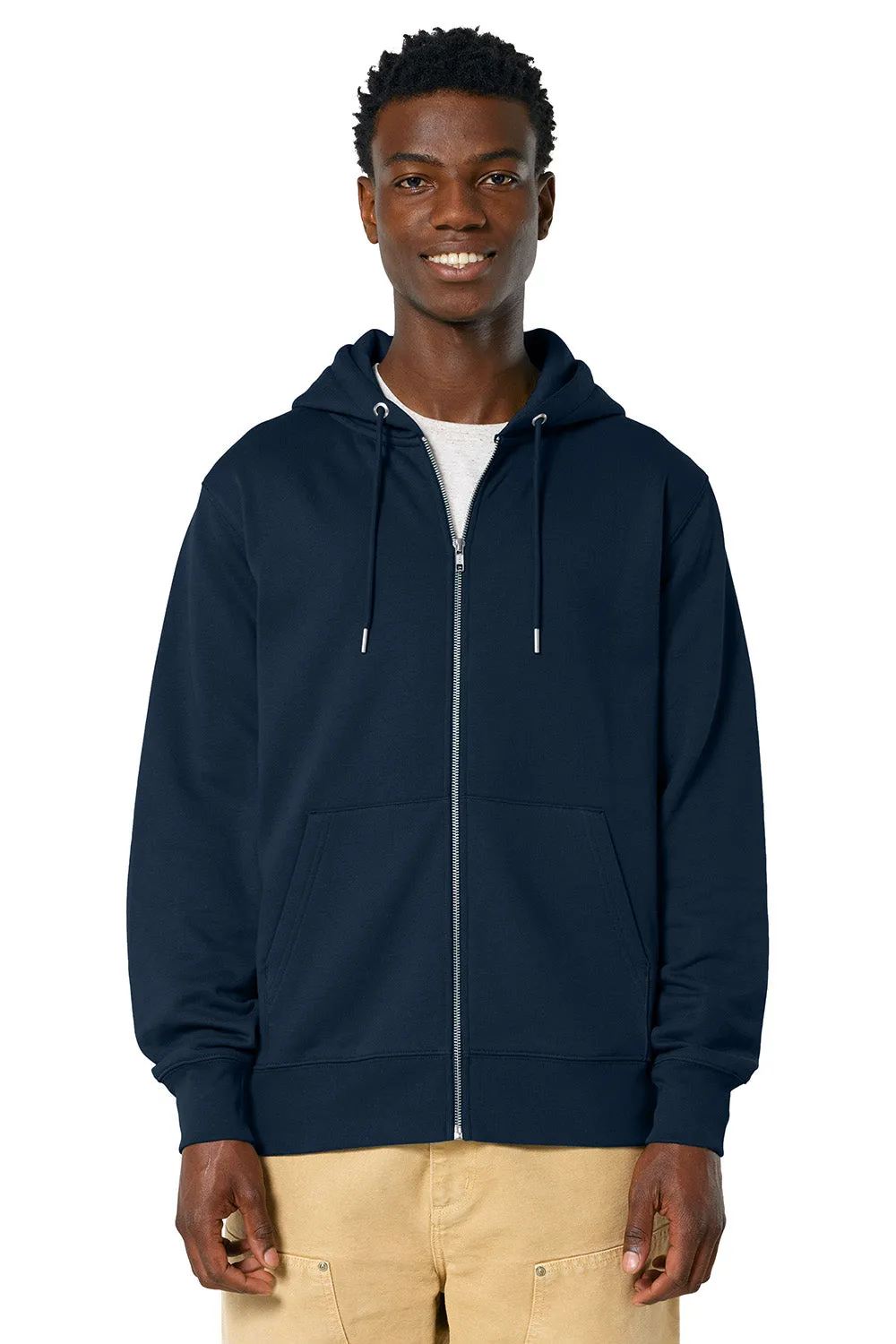 Stanley/Stella Herren Cultivator 2.0 Kapuzenpullover mit Reißverschluss und Taschen - Französisch Marineblau