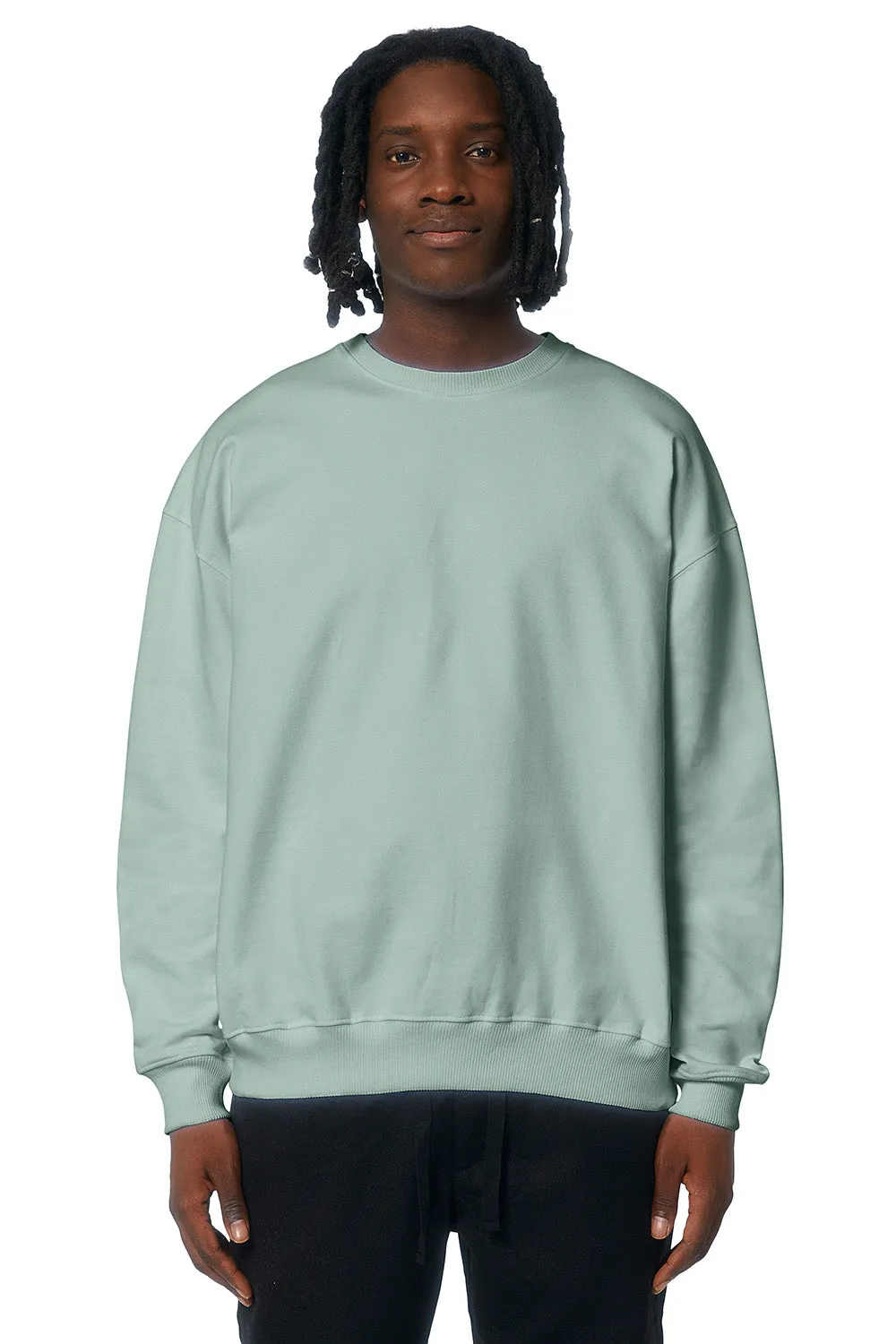 Stanley/Stella Herren Ledger Dry Crewneck Sweatshirt - Aloe Grün