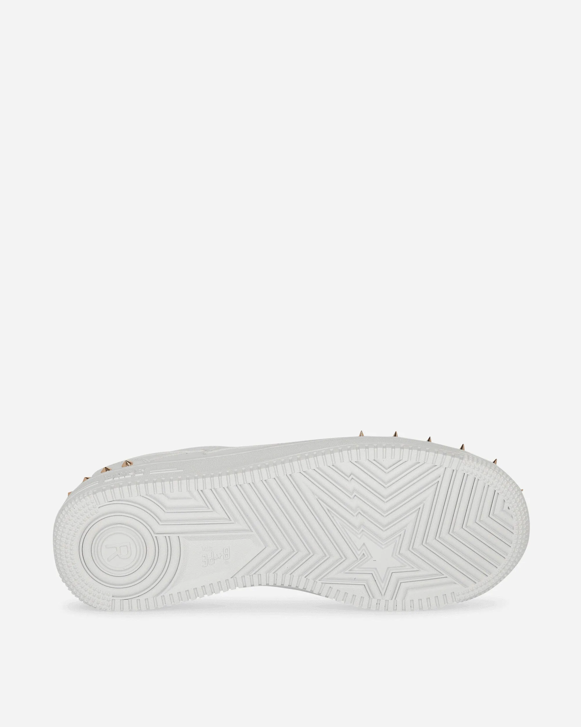 BAPE STA Low M1 Sneakers Weiß mit Nieten