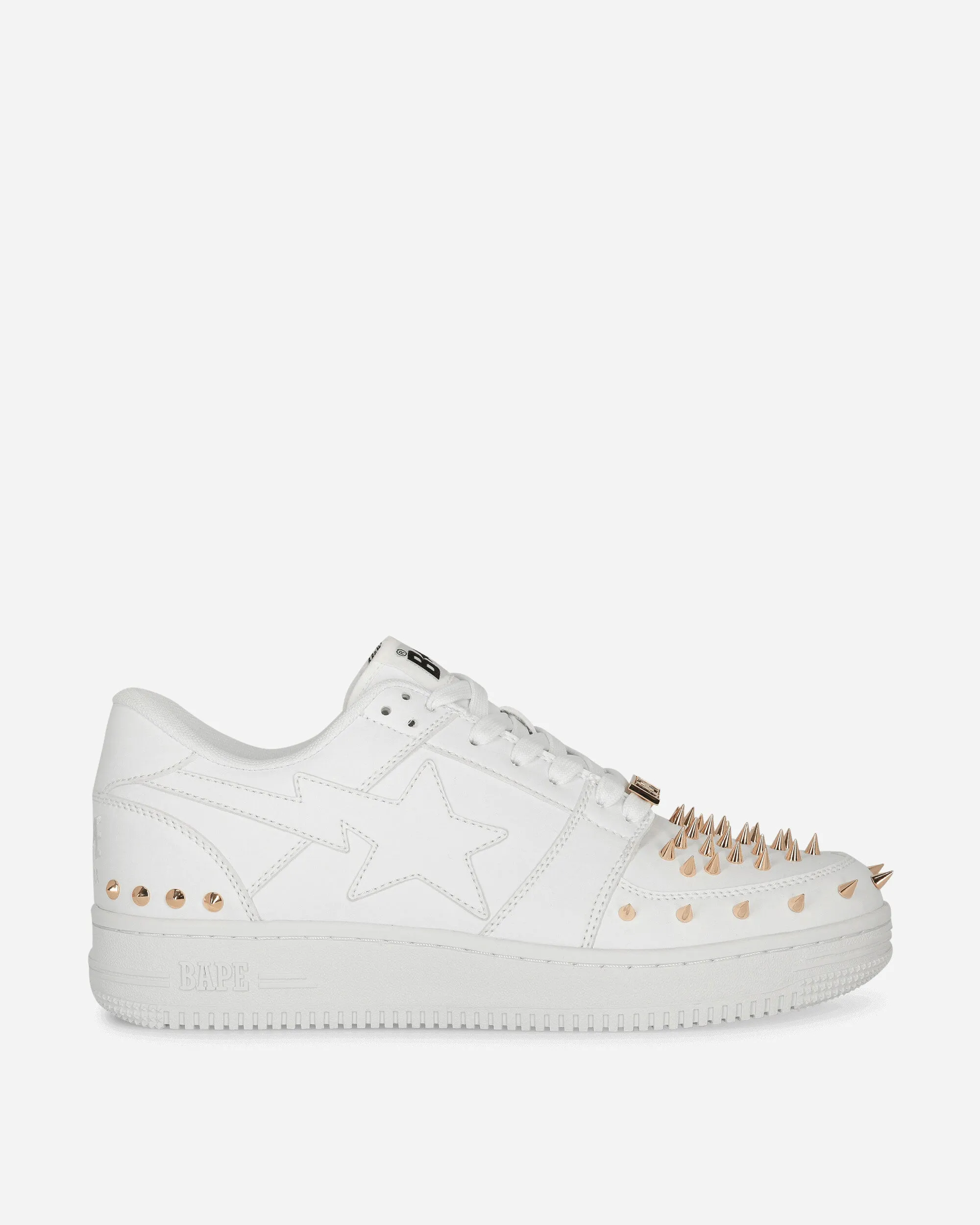 BAPE STA Low M1 Sneakers Weiß mit Nieten