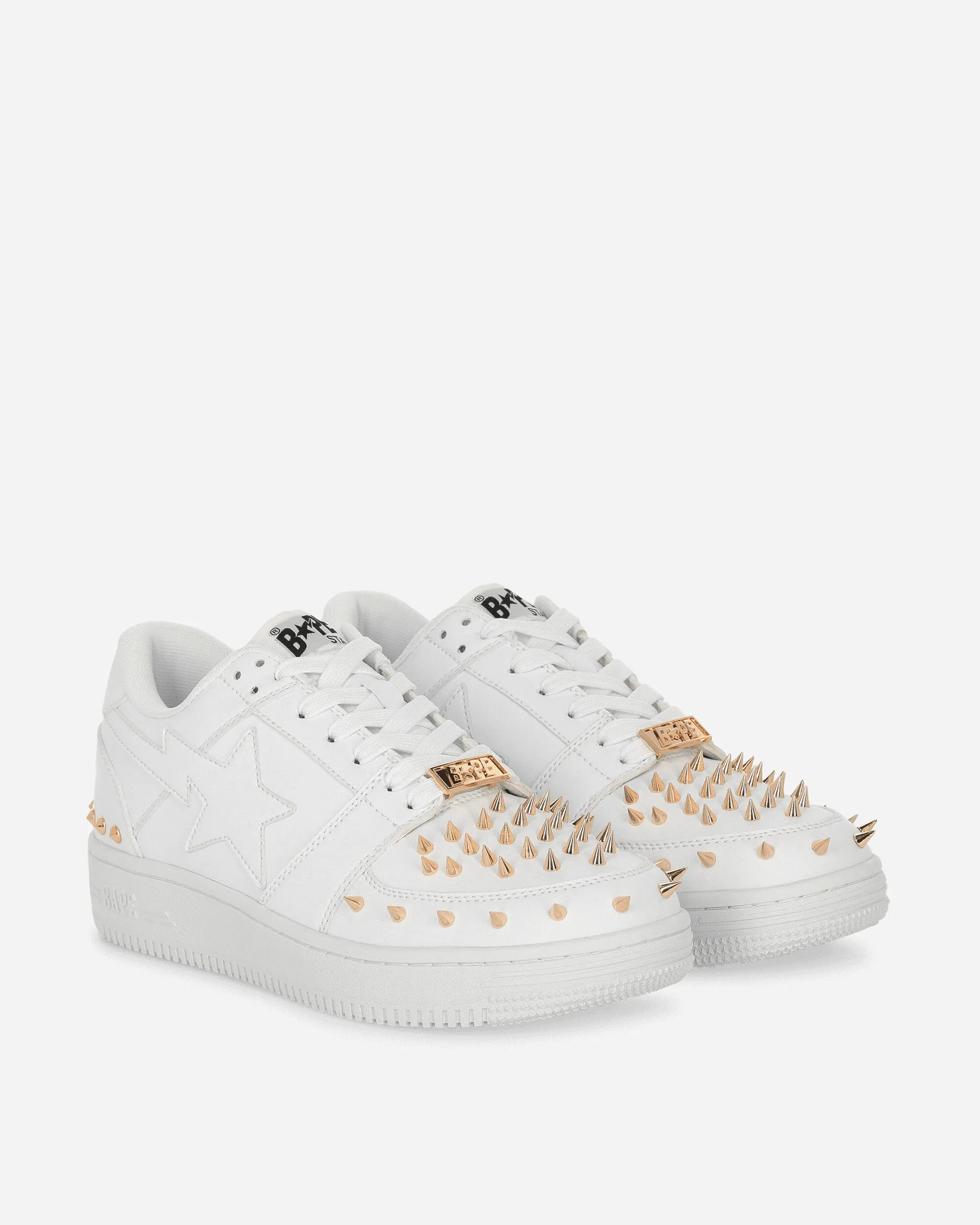BAPE STA Low M1 Sneakers Weiß mit Nieten