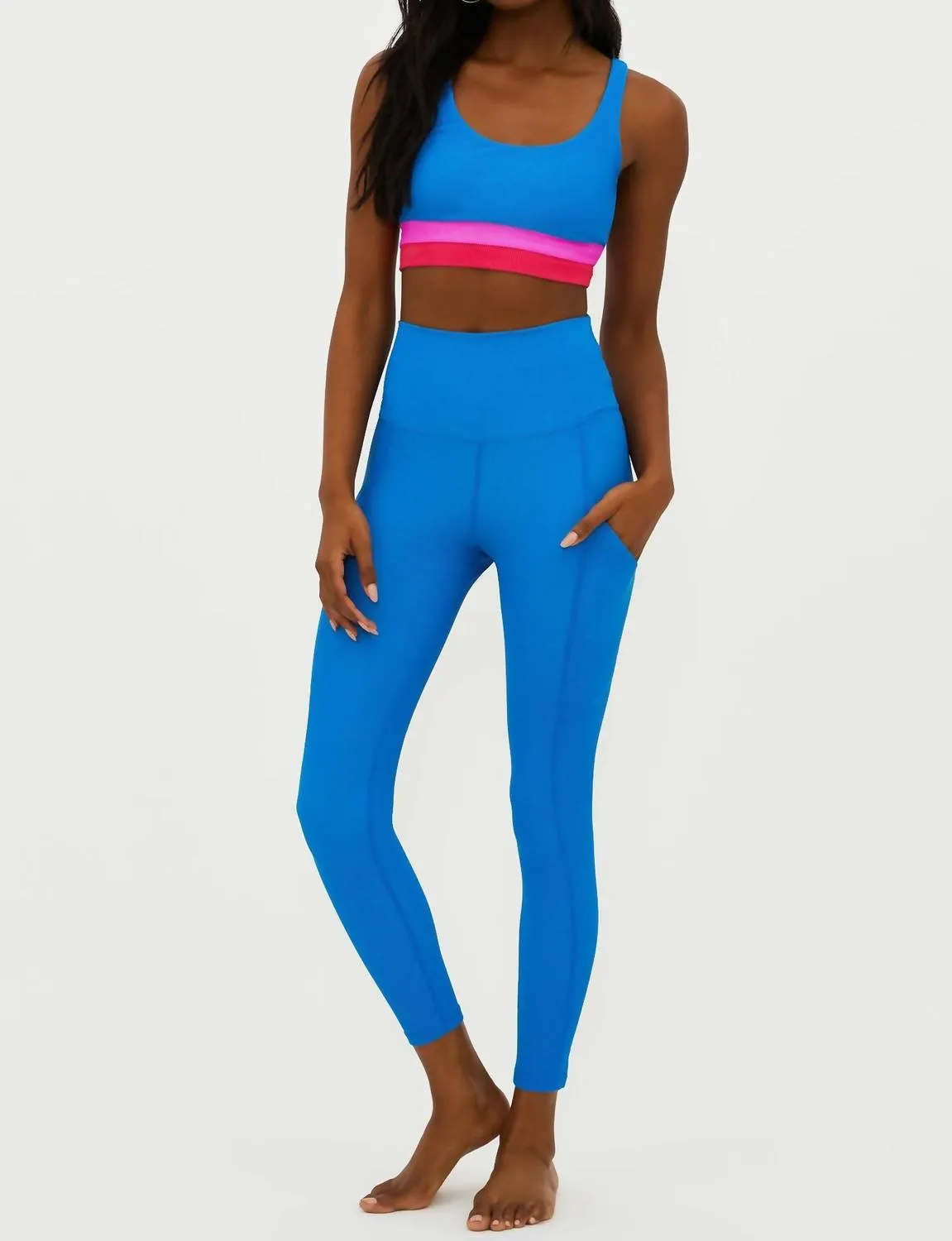 Sommer-Leggings in Glockenblumenblau