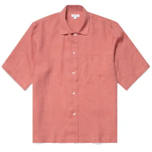 Sunspel Damen S/S Hemd Gebrannte Siena