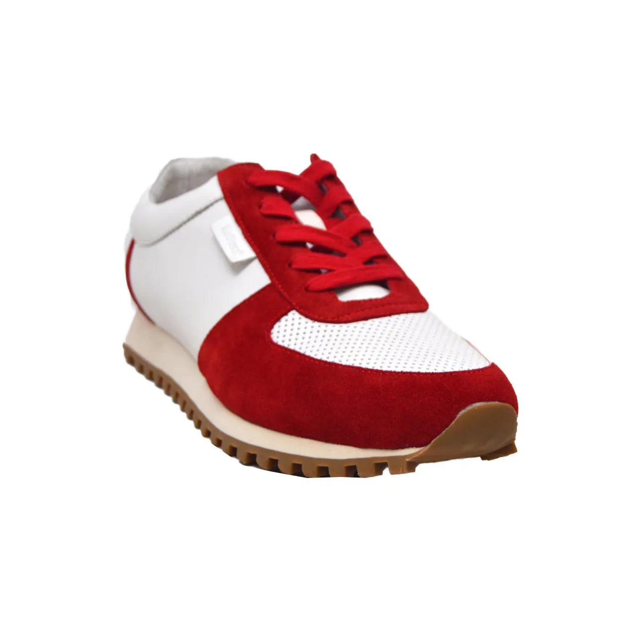 Surrey Sneakers in Rot & Weiß mit Leder- und Wildleder-Mix