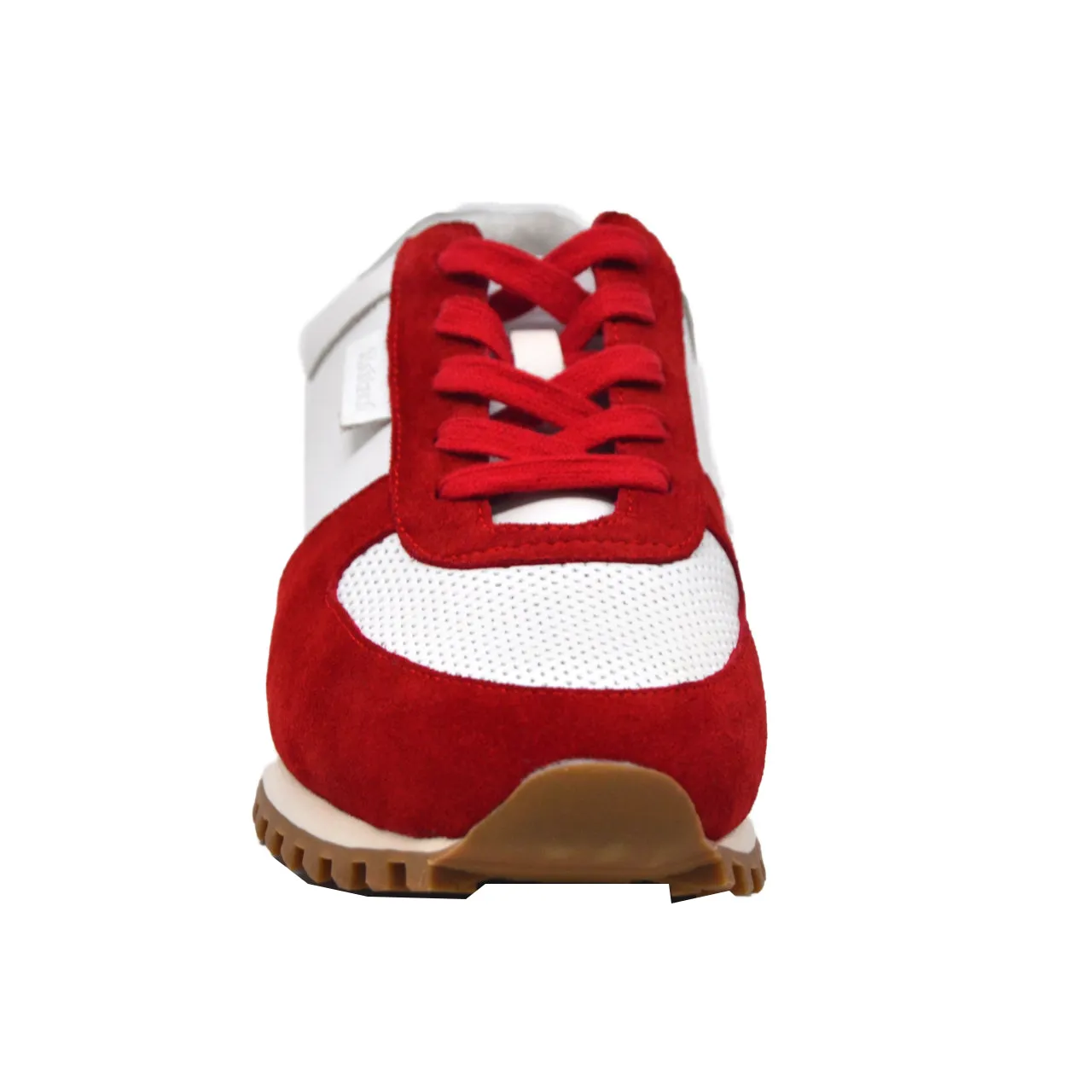 Surrey Sneakers in Rot & Weiß mit Leder- und Wildleder-Mix