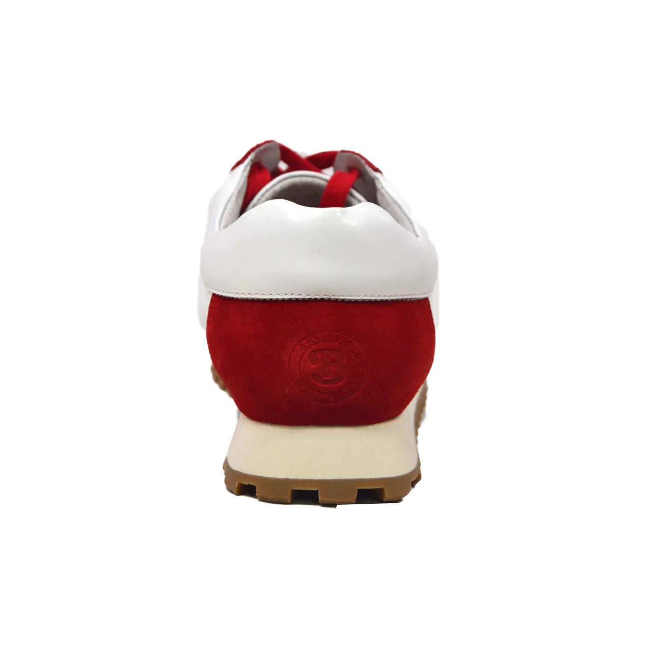 Surrey Sneakers in Rot & Weiß mit Leder- und Wildleder-Mix