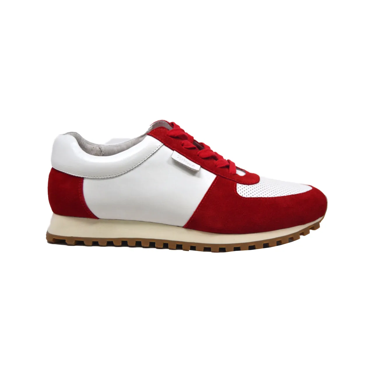 Surrey Sneakers in Rot & Weiß mit Leder- und Wildleder-Mix