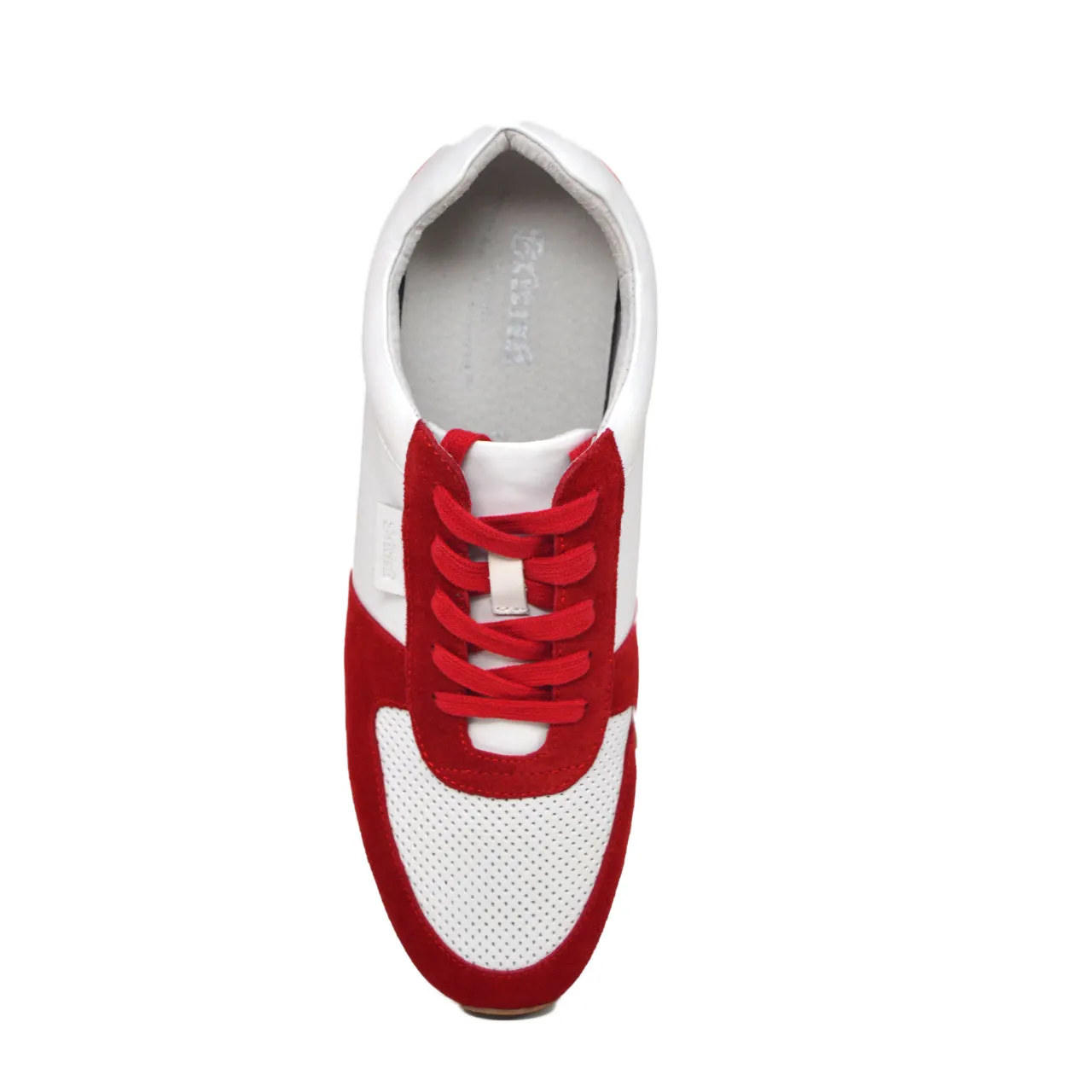 Surrey Sneakers in Rot & Weiß mit Leder- und Wildleder-Mix