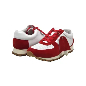 Surrey Sneakers in Rot & Weiß mit Leder- und Wildleder-Mix