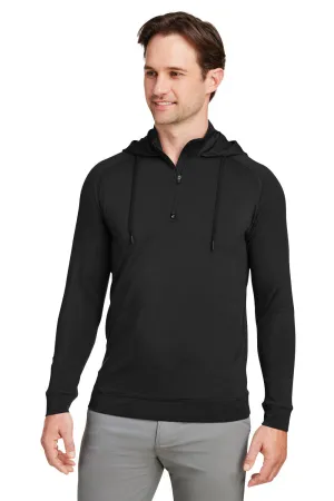 Swannies Golf Herren Vandyke 1/4 Zip Kapuzenpullover Hoodie - Schwarz