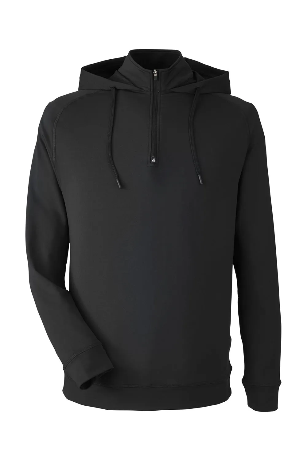 Swannies Golf Herren Vandyke 1/4 Zip Kapuzenpullover Hoodie - Schwarz