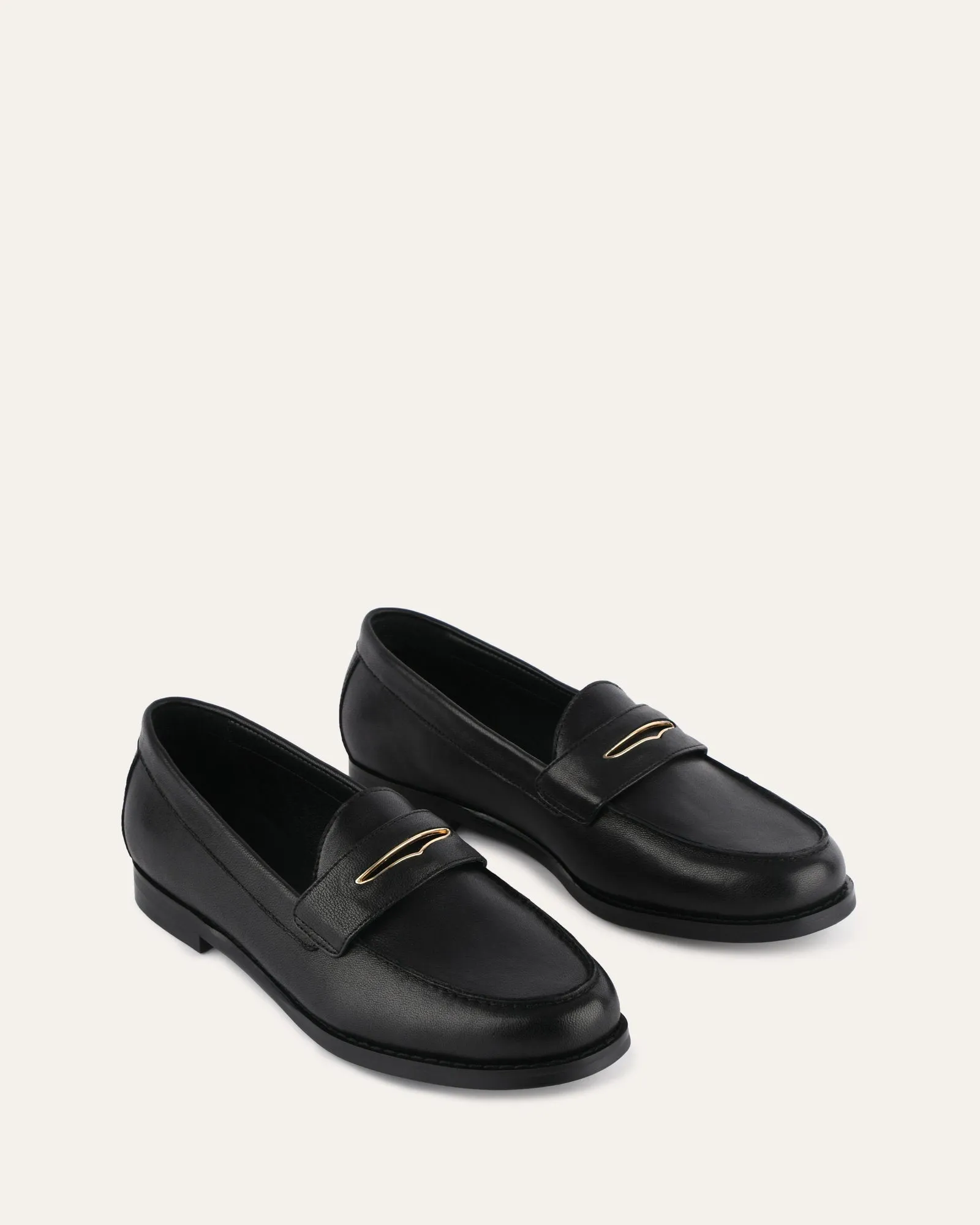 TAVI LOAFERS SCHWARZES LEDER