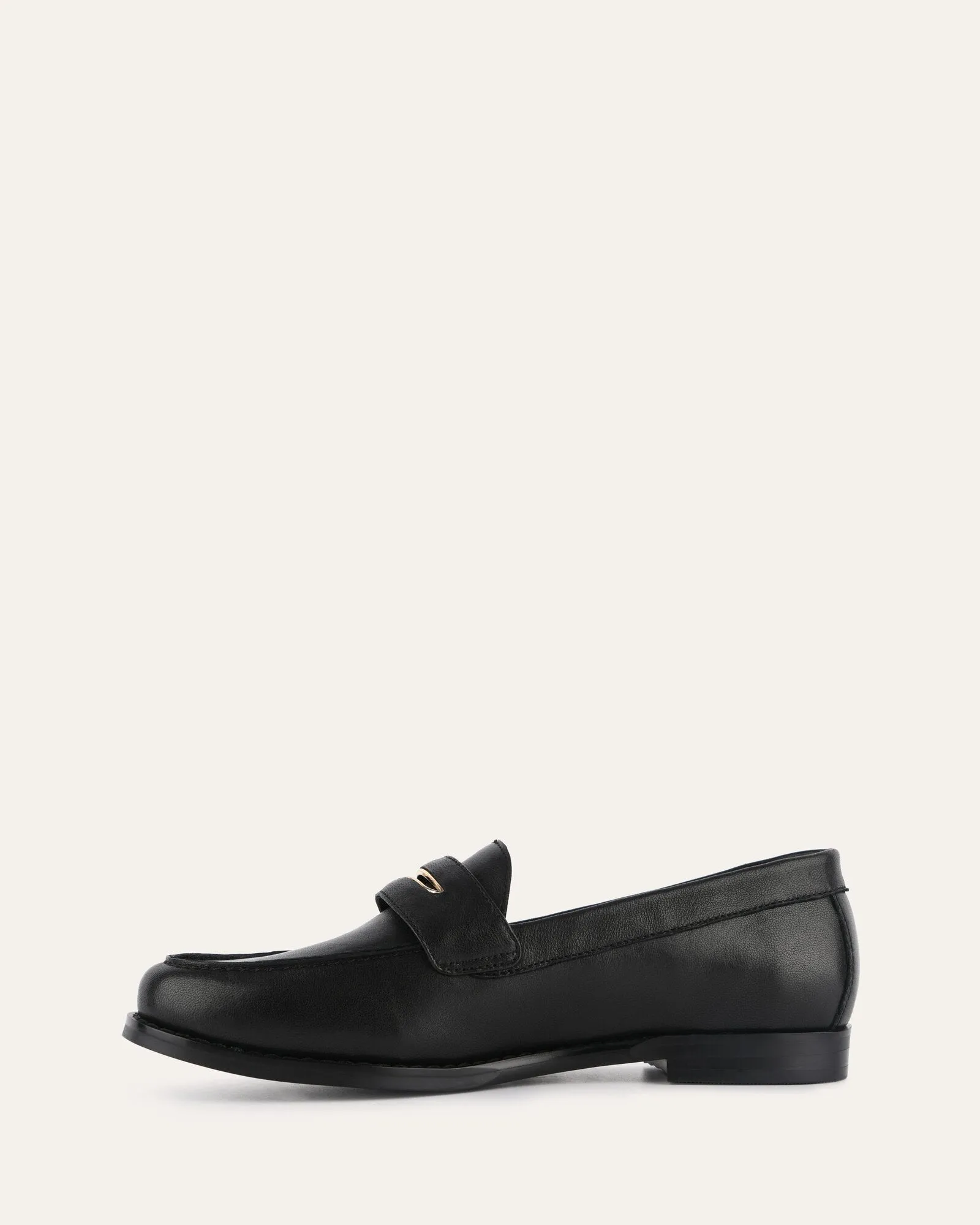 TAVI LOAFERS SCHWARZES LEDER
