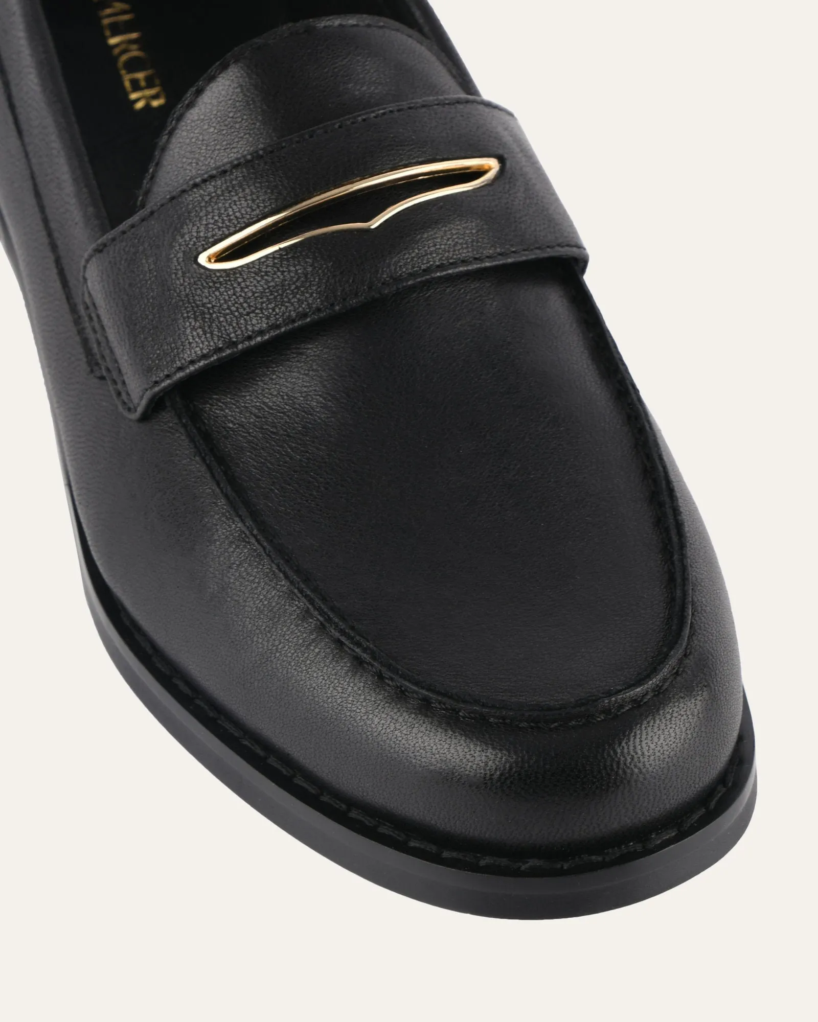 TAVI LOAFERS SCHWARZES LEDER