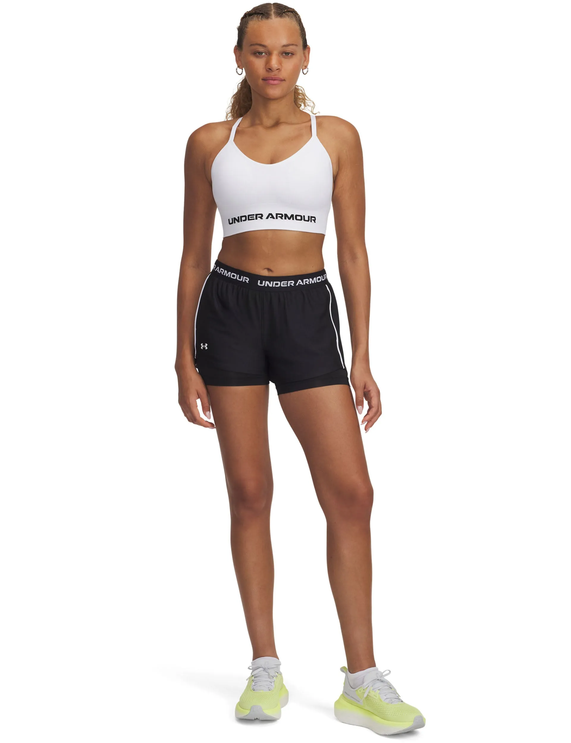 Tech Play Up 2-in-1 Shorts - Schwarz/Weiß