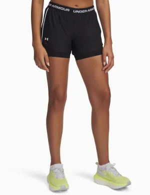 Tech Play Up 2-in-1 Shorts - Schwarz/Weiß