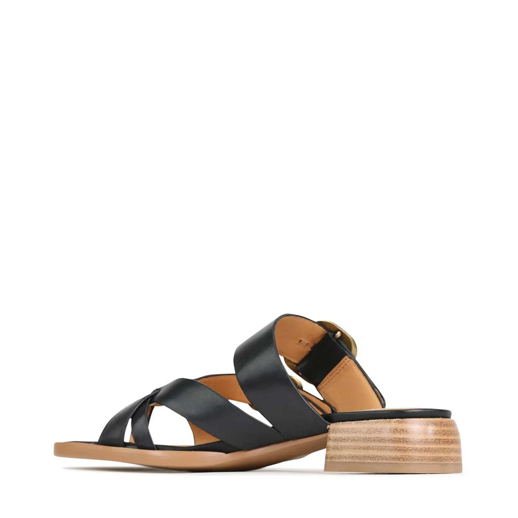 TEIA LEDER-SLIDES SANDALEN