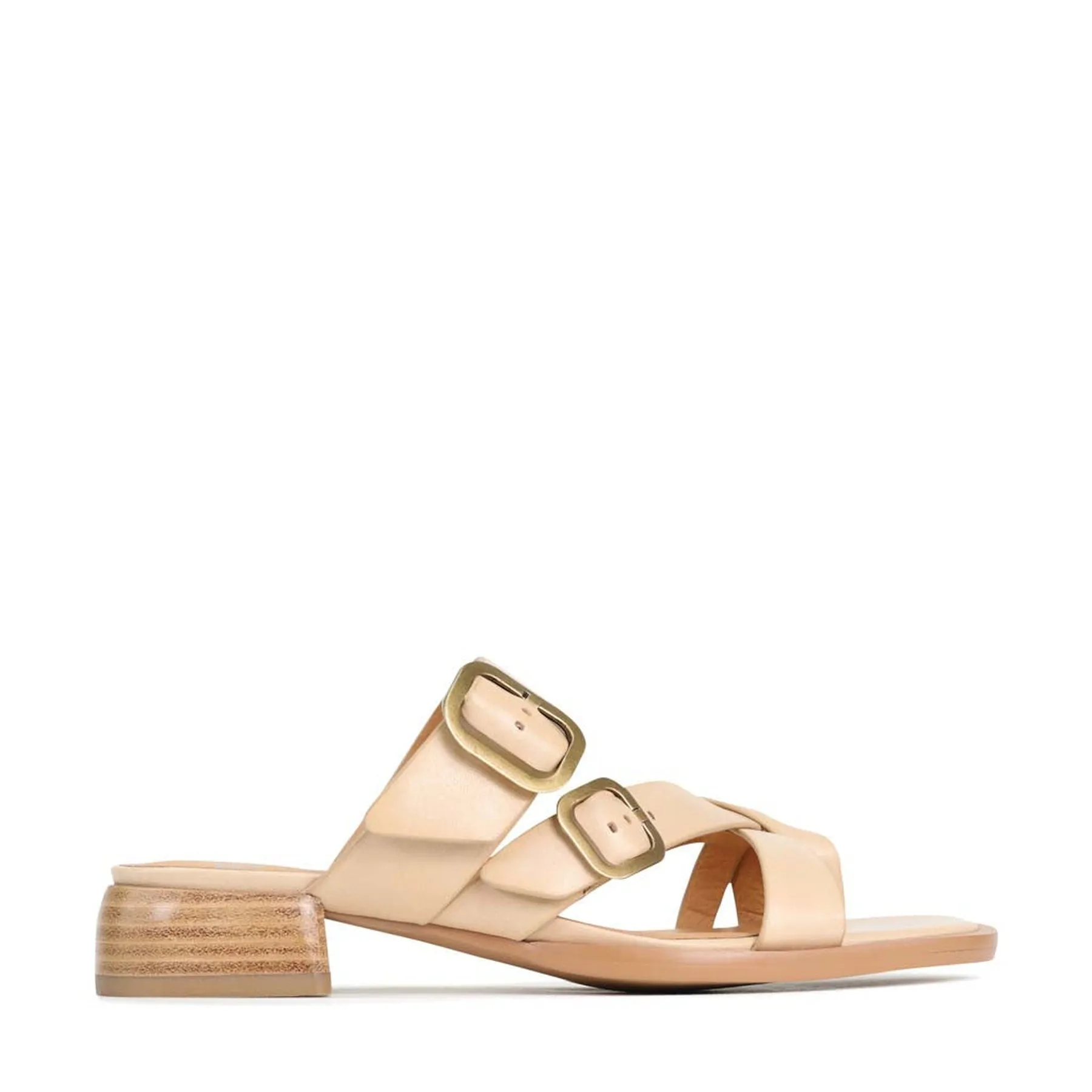 TEIA LEDER-SLIDES SANDALEN