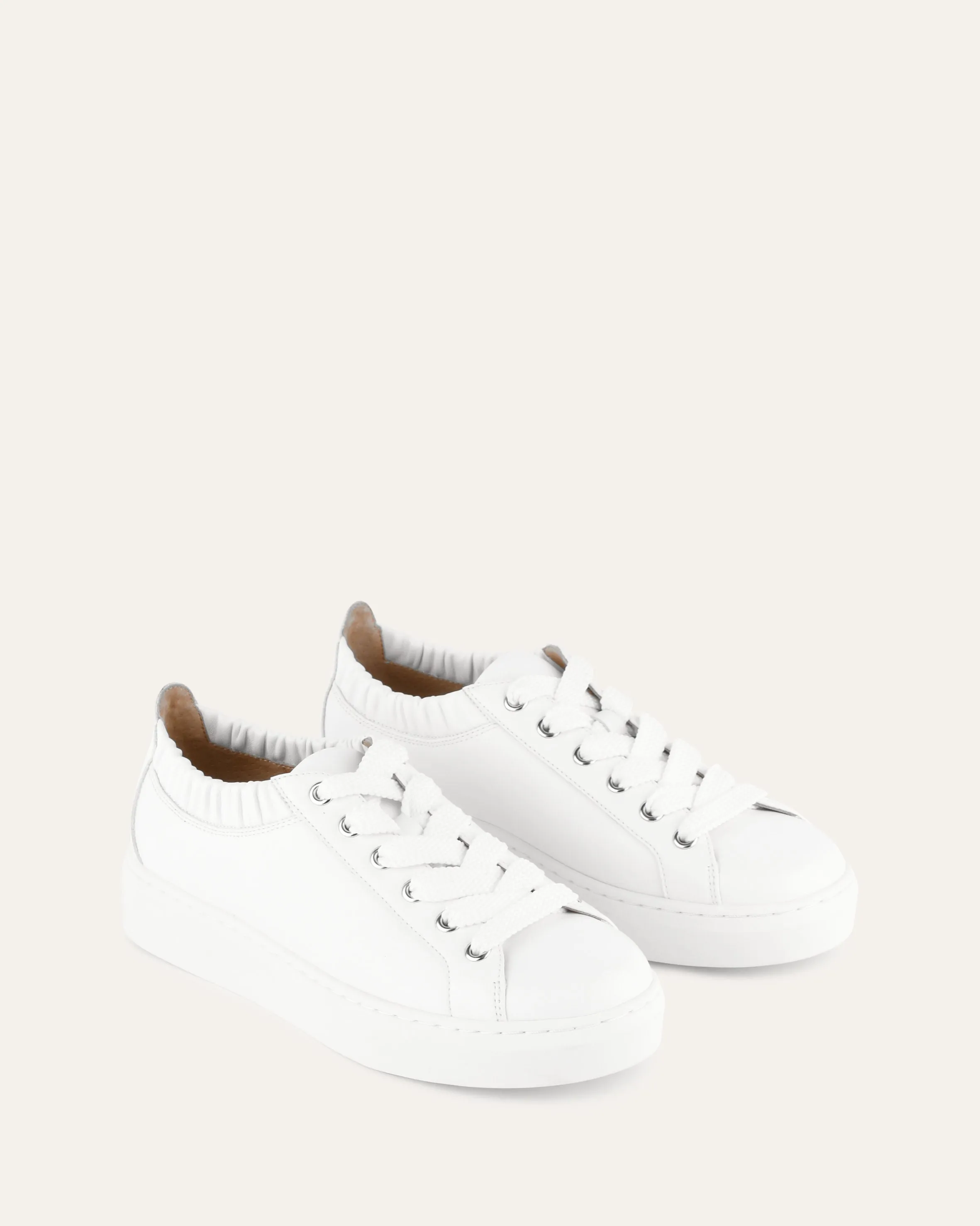 TENLEY SNEAKER WEISS LEDER