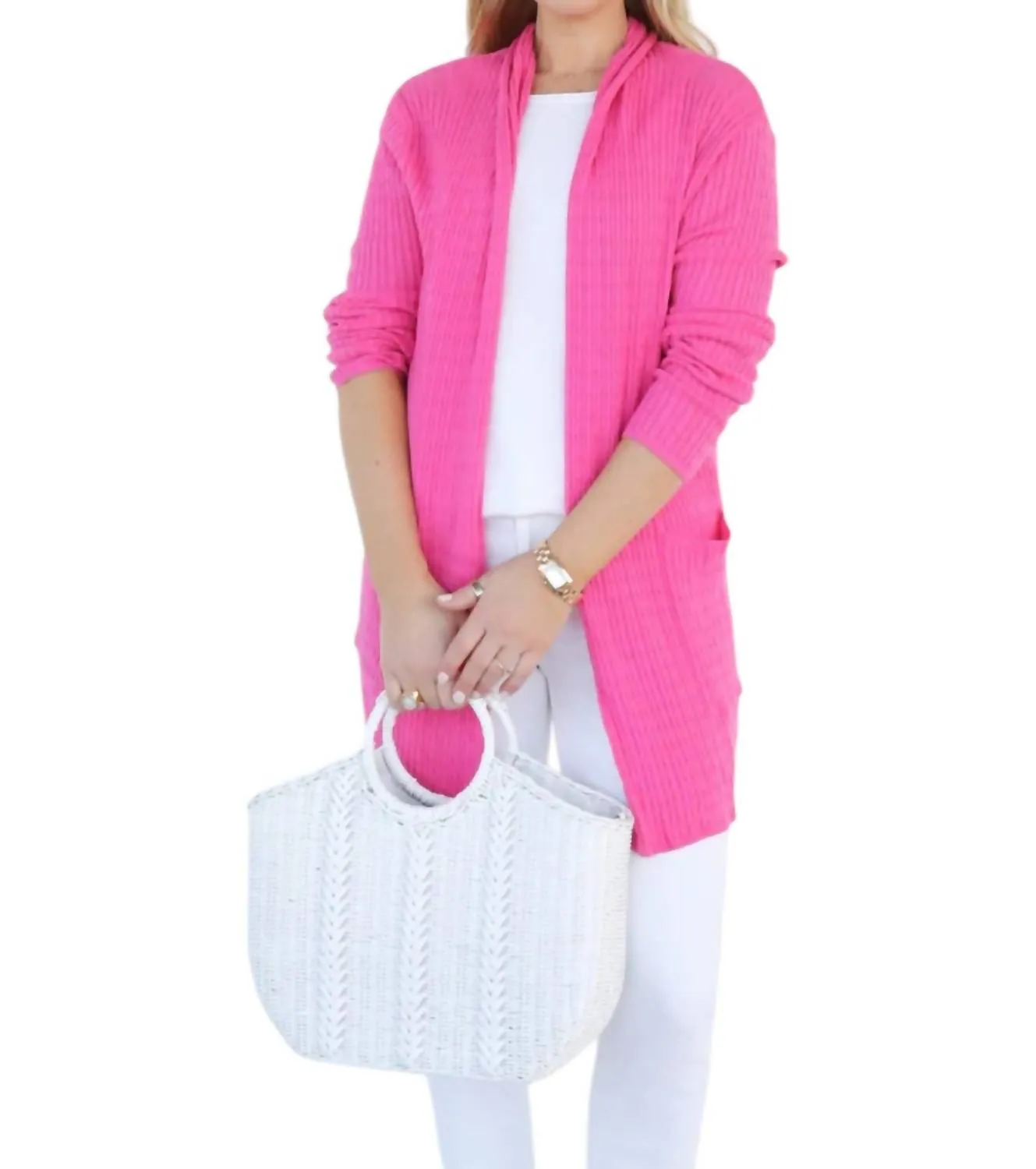 Die Kyra Cardigan In Rosa
