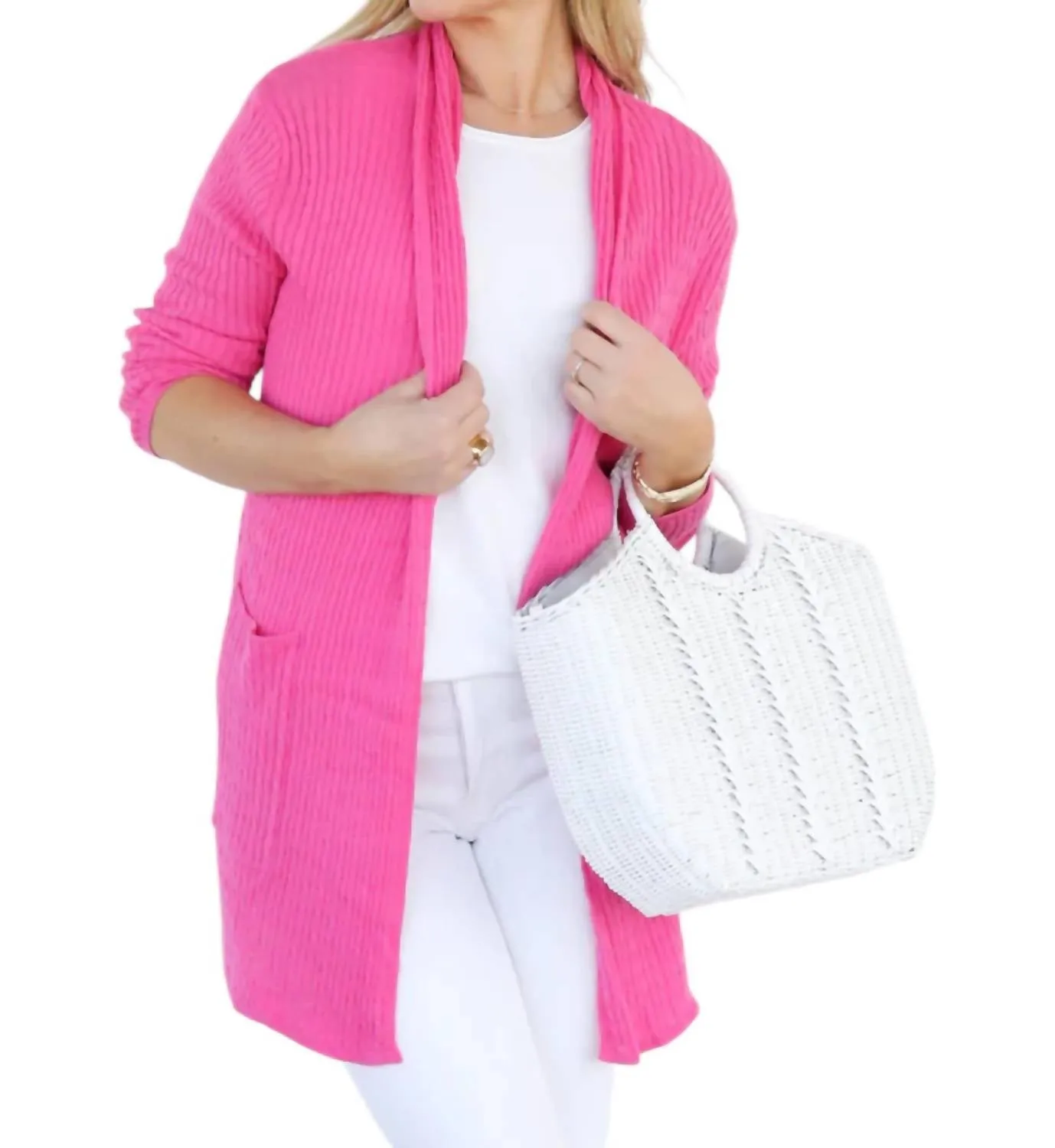 Die Kyra Cardigan In Rosa
