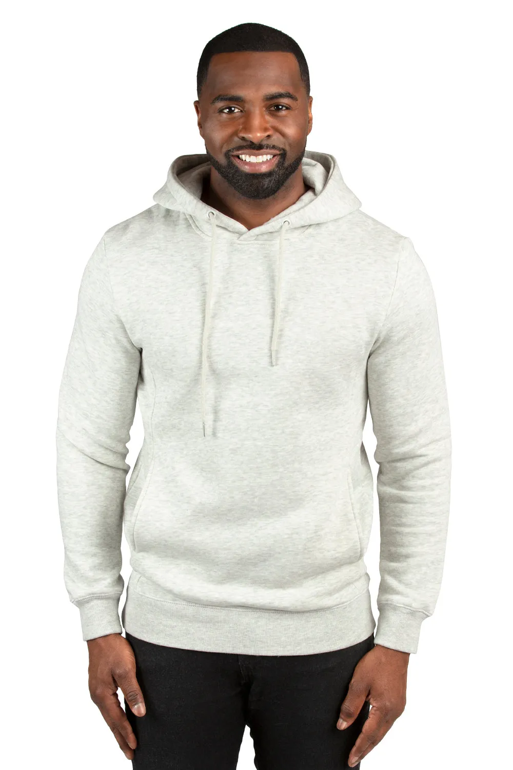 Threadfast Apparel Herren Ultimate Fleece Kapuzenpullover mit Taschen - Heather Oatmeal