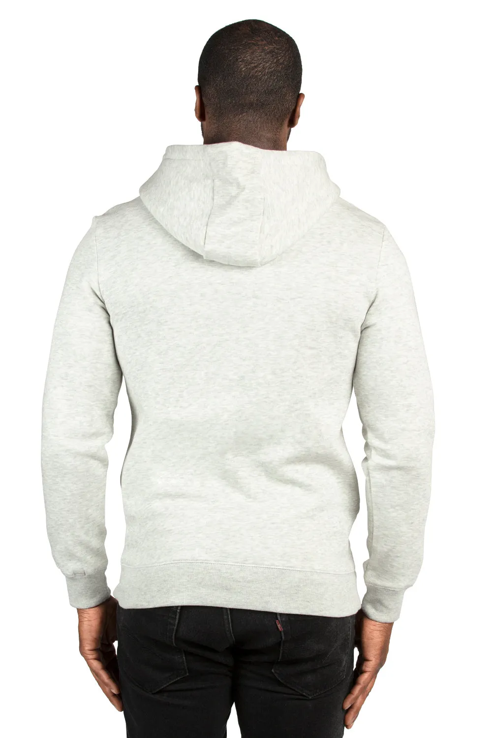 Threadfast Apparel Herren Ultimate Fleece Kapuzenpullover mit Taschen - Heather Oatmeal