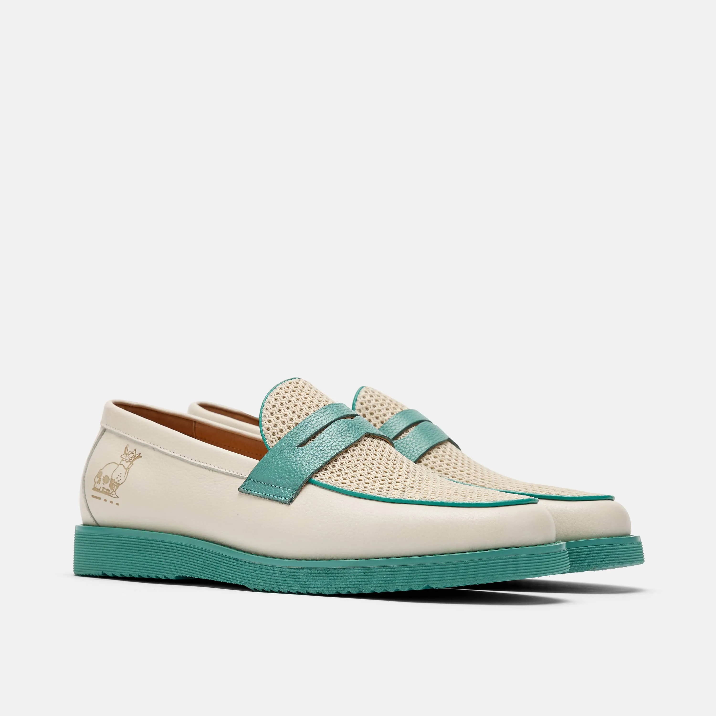 Three Dots and a Dash 'Nicht zu süß' Leder-Penny-Loafers - Herren