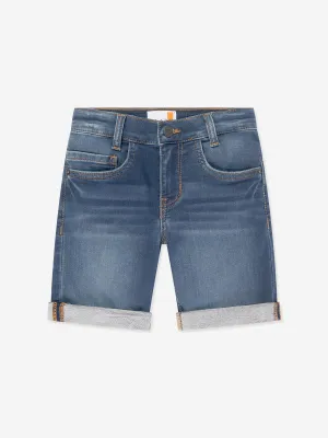 Timberland Jungen Denim Knot Bermuda Shorts in Blau